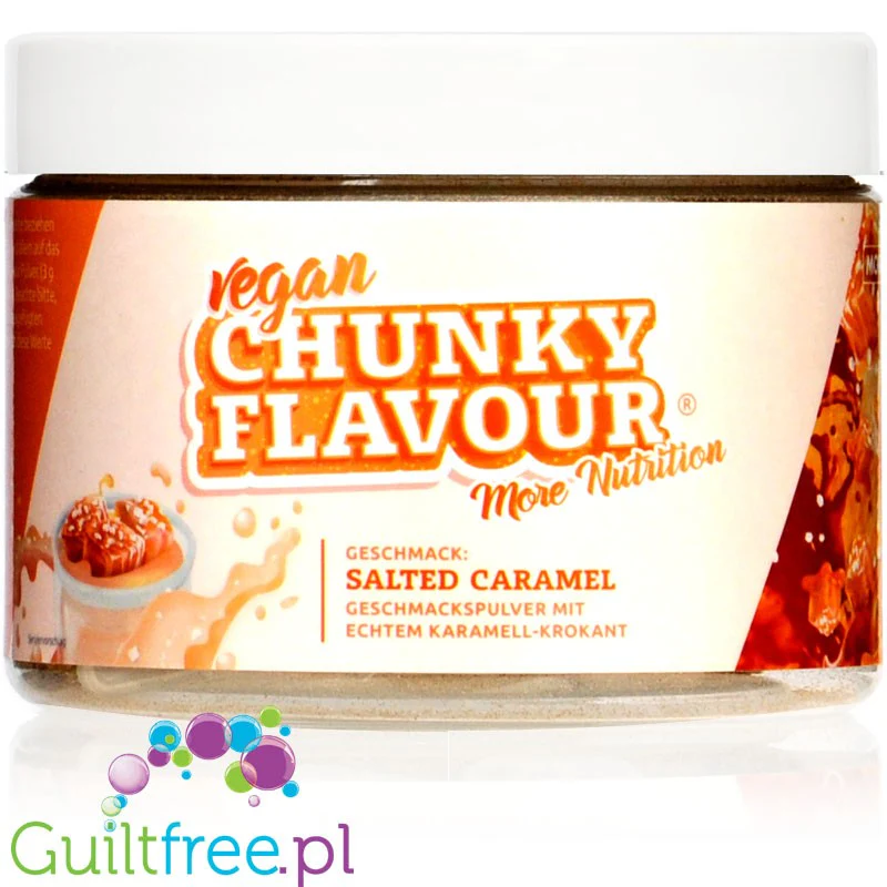 More Nutrition Chunky Flavor Salted Caramel 150g - wegański aromat w proszku, Solony Karmel - Image 2