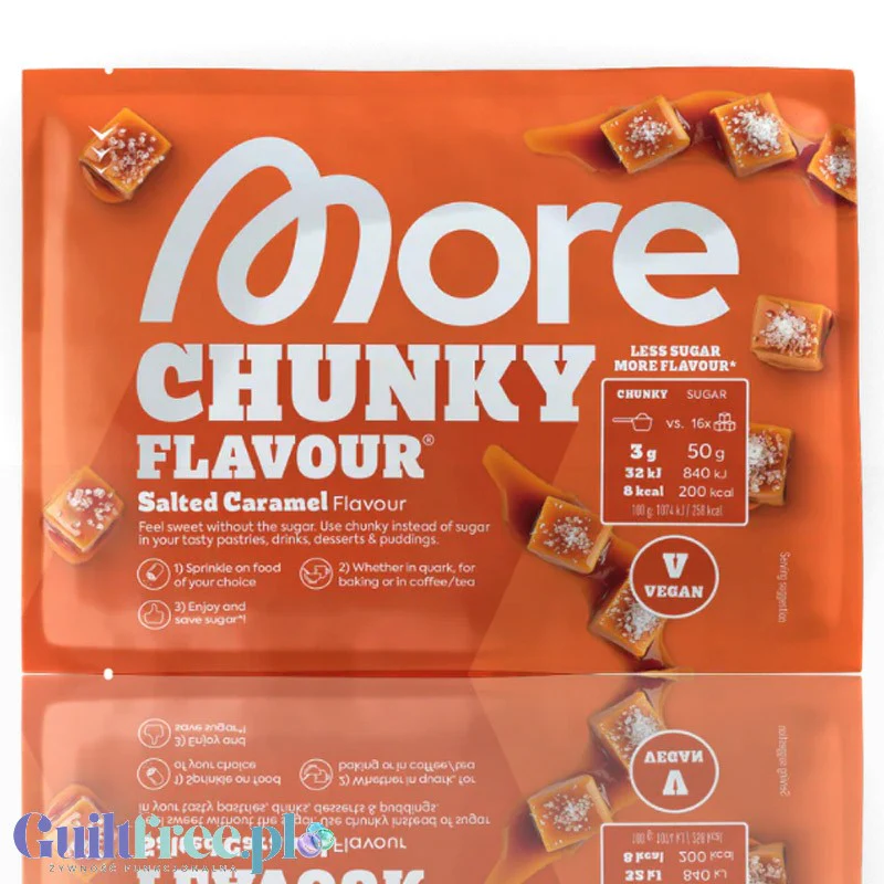 More Nutrition Chunky Flavor Salted Caramel 30g - wegański aromat w proszku, Solony Karmel