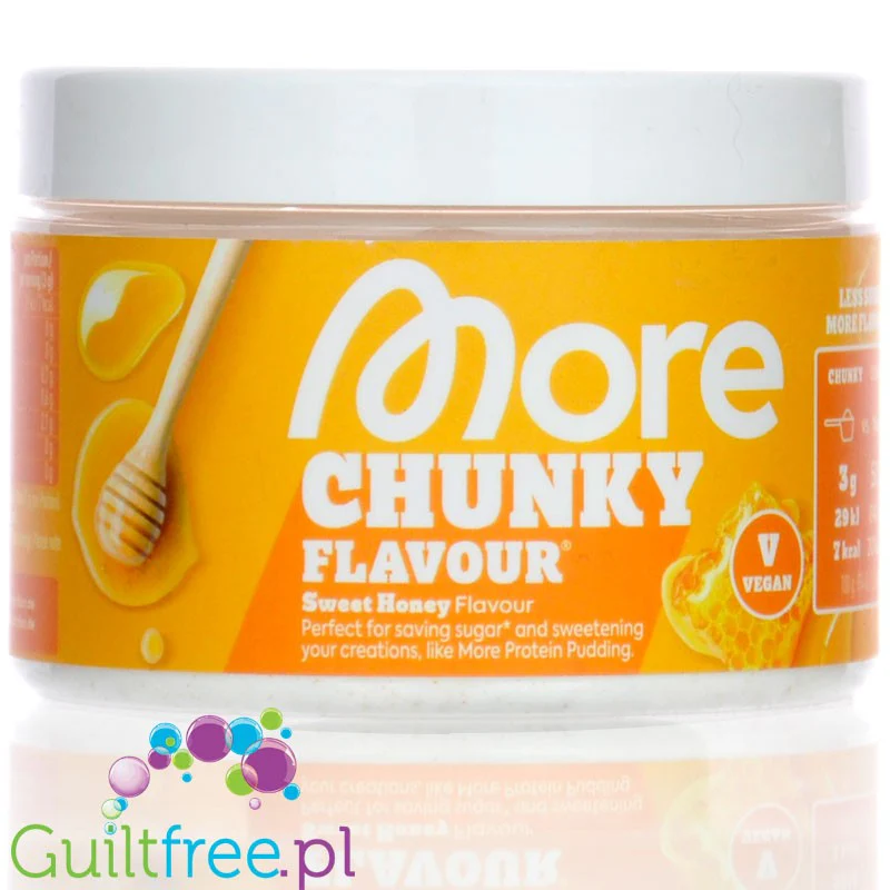 More Nutrition Chunky Flavor Sweet Honey 150g - niskokaloryczny wegański aromat miodowy w proszku