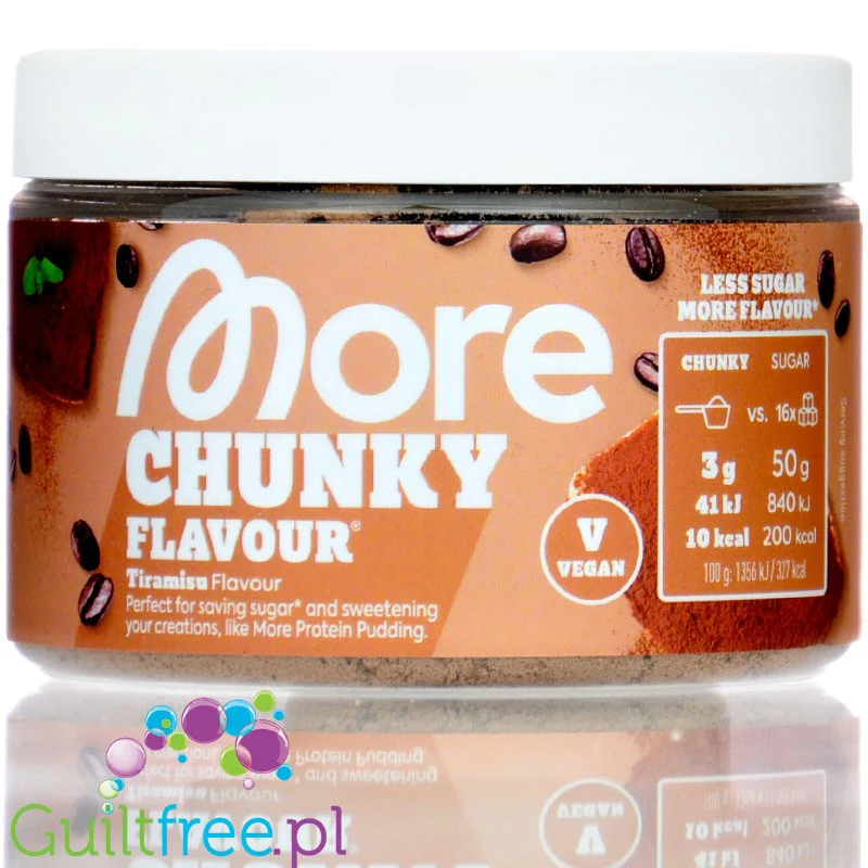 More Nutrition Chunky Flavor Tiramisu 150g - wegański aromat w proszku, Tiramisu