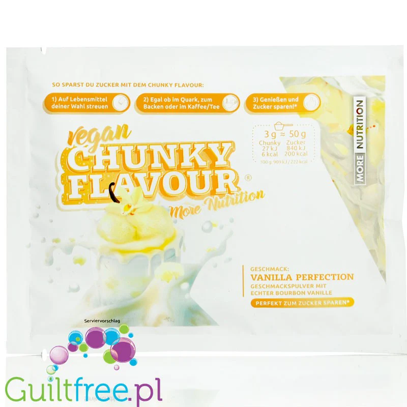 More Nutrition Chunky Flavor Vanilla Perfection, aromat w proszku do deserów i owsianek, smak Wanilia