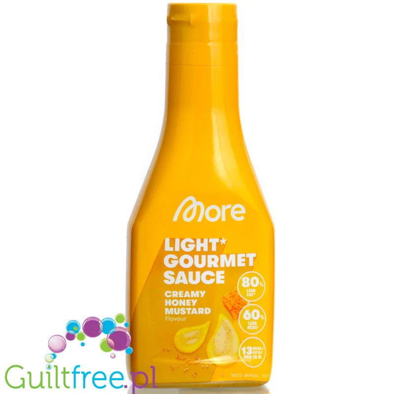 More Nutrition Light Gourmet Sauce, Creamy Honey Mustard - miodowo-musztardowy sos, 60% mniej kcal