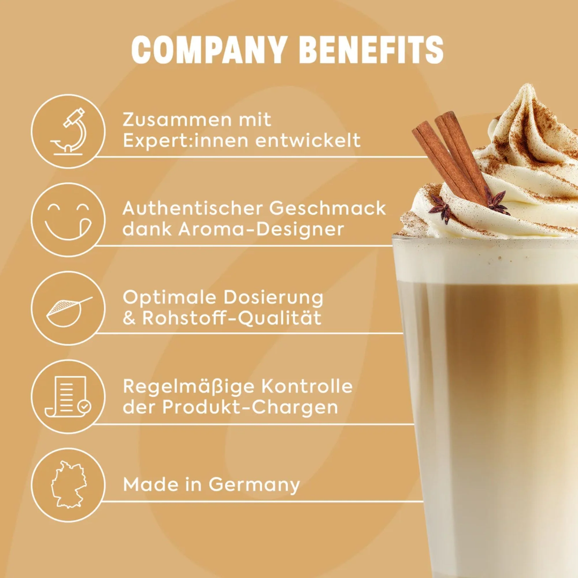 More Nutrition Protein Iced Chai Latte Cinnamon Bun 500g - proteinowa kawa z cynamonem i glukomannanem, 16g białka & 97kcal - Image 2