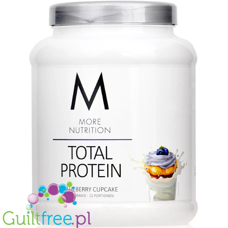 More Nutrition Total Protein Blueberry Cupcake 0,6kg - kazeina z WPC i laktazą, smak Babeczka Jagodowa - Image 2