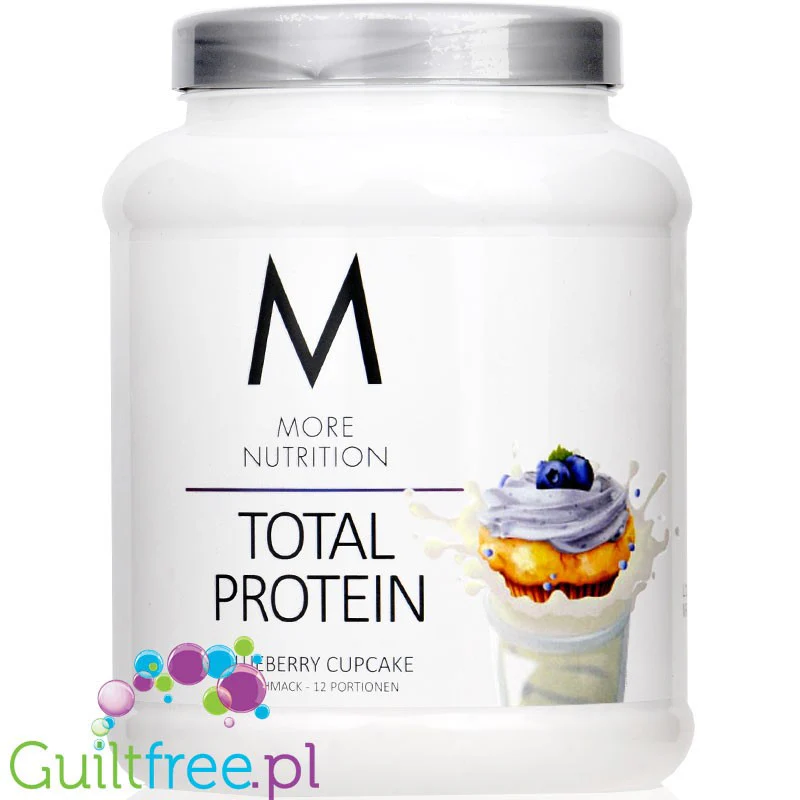 More Nutrition Total Protein Blueberry Cupcake 0,6kg - kazeina z WPC i laktazą, smak Babeczka Jagodowa - Image 3