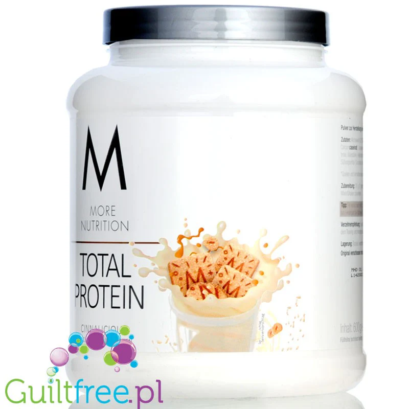 More Nutrition Total Protein Cinnalicious 0,6kg - kazeina, gęste białko, smak Płatki Cynamonowe - Image 4
