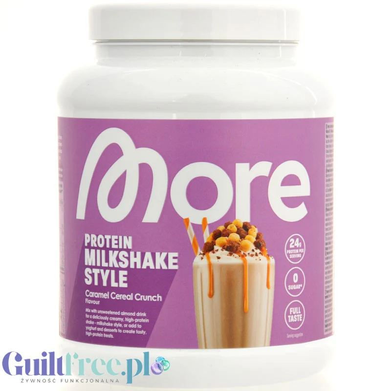 More Nutrition Total Protein Milkshake Caramel Cereal Crunch 0,6KG - gęsta odżywka białkowa z karmelowymi chrupeczkami