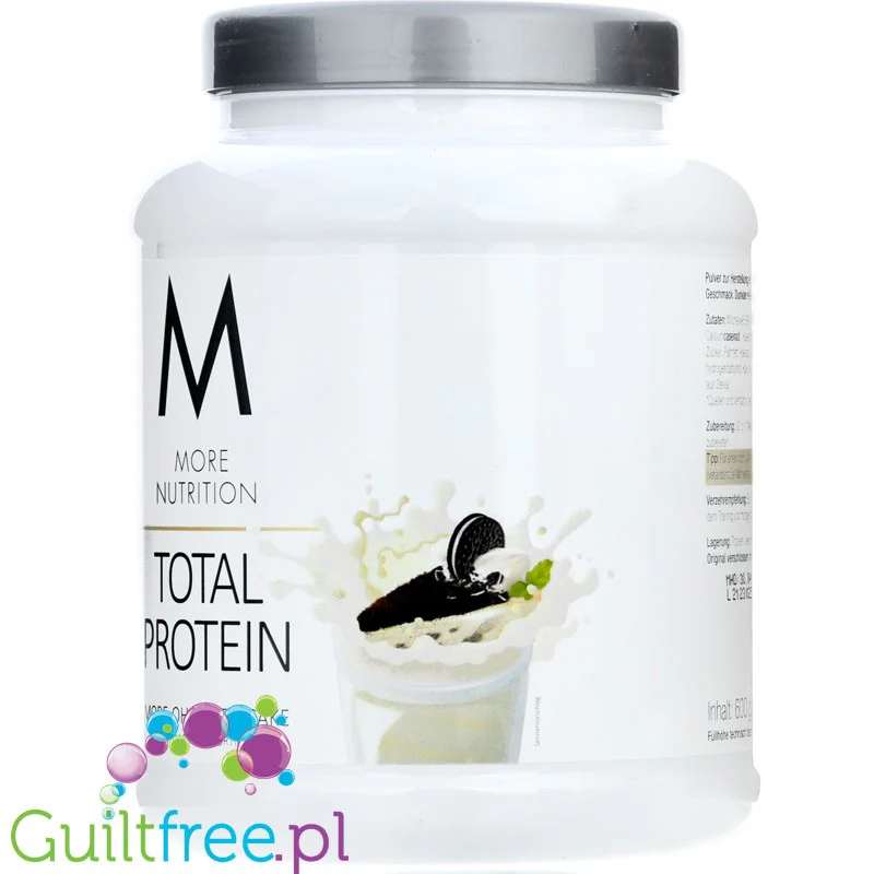 More Nutrition Total Protein More-Oh Chessecake 0,6kg - kazeina, gęste białko, edycja limitowana smak Sernik z ciasteczkami - Image 4