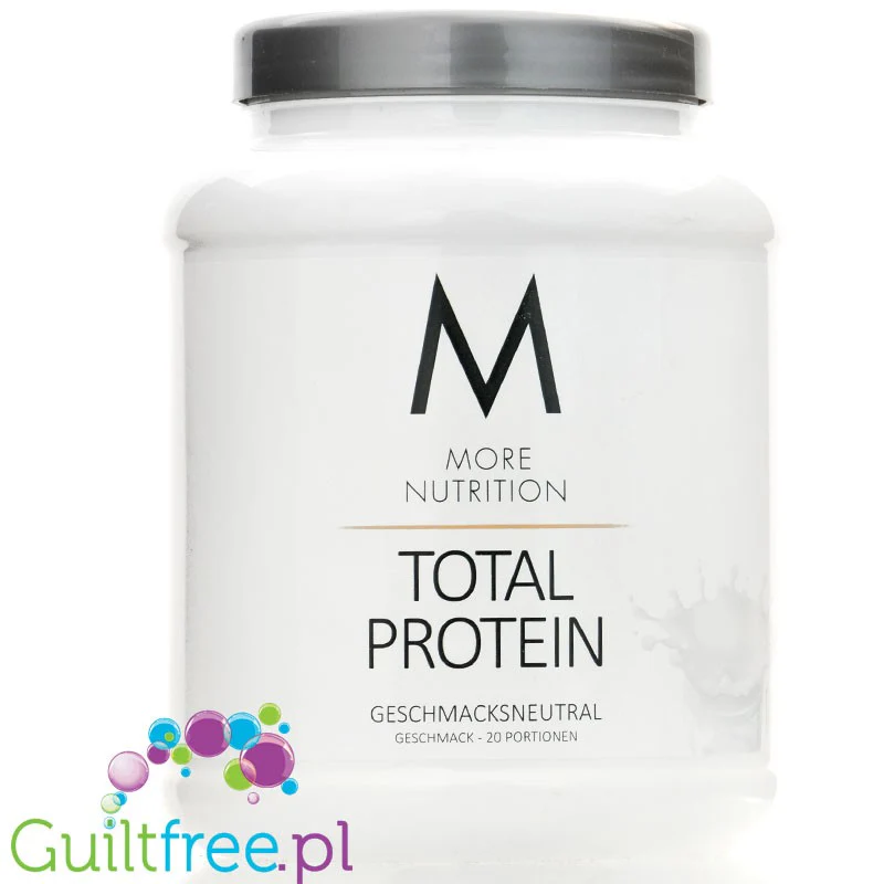 More Nutrition Total Protein Neutral 0,6kg kazeina z WPC i laktazą, białko bezsmakowe, bez słodzików i aromatów - Image 2
