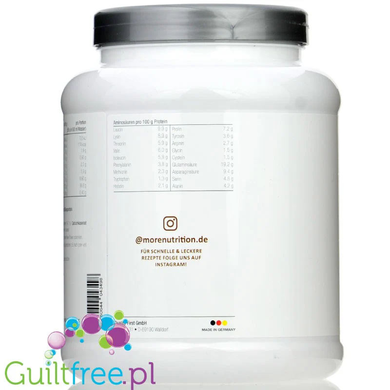 More Nutrition Total Protein Nuss-Nougat Praliné 0,6kg - białko kazeinowe z laktazą, smak Pralinka Orzechowa - Image 2