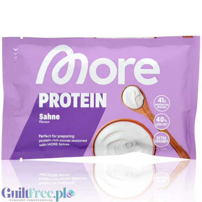More Nutrition Total Protein Sahne 50g saszetka - game changer! niesłodzona odżywka kazeinowa o smaku śmietanki