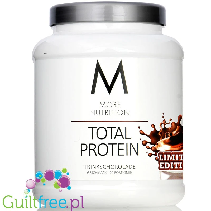 More Nutrition Total Protein Chocolate Drink 0,6KG - kazeina, gęste białko, smak Czekolada Mleczna - Image 2