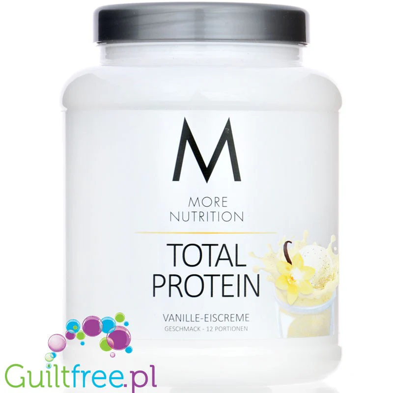 More Nutrition Total Protein Vanilla Ice Cream 0,6kg - kazeina, gęste białko, smak Lody Waniliowe - Image 2