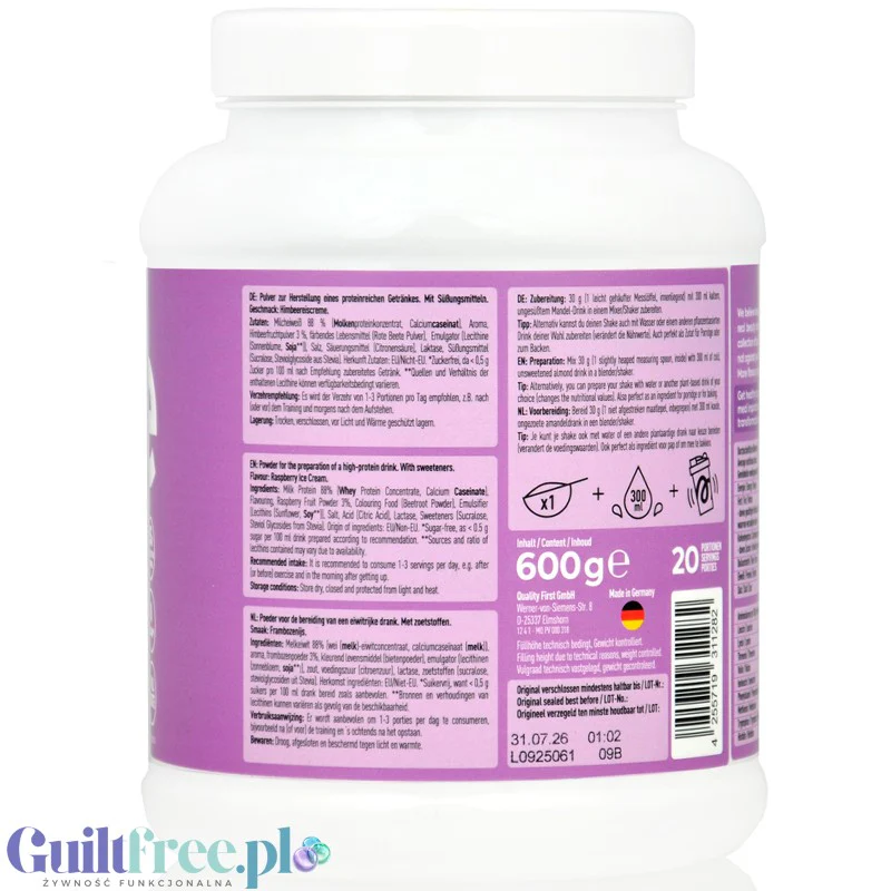 More Nutrition Total Protein Vanilla Ice Cream 0,6kg - kazeina, gęste białko, smak Lody Waniliowe - Image 4