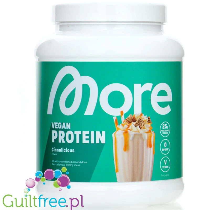 More Nutrition Total Vegan Protein Cinnalicious 0,6kg - wegańska odżywka białkowa, smak Płatki Cynamonowe