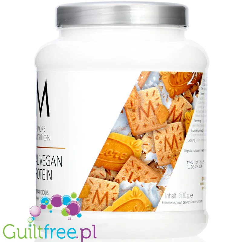 More Nutrition Total Vegan Protein Cinnalicious 0,6kg - wegańska odżywka na białku grochu, dyni i słonecznikowym - Image 3