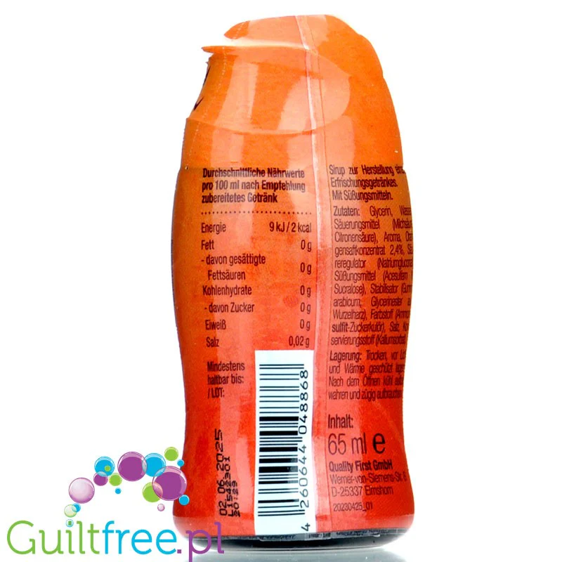 More Nutrition Zerup Cola Orange na 8L - skoncentrowany syrop do wody bez cukru i kalorii, Cola & Pomarańcza - Image 2