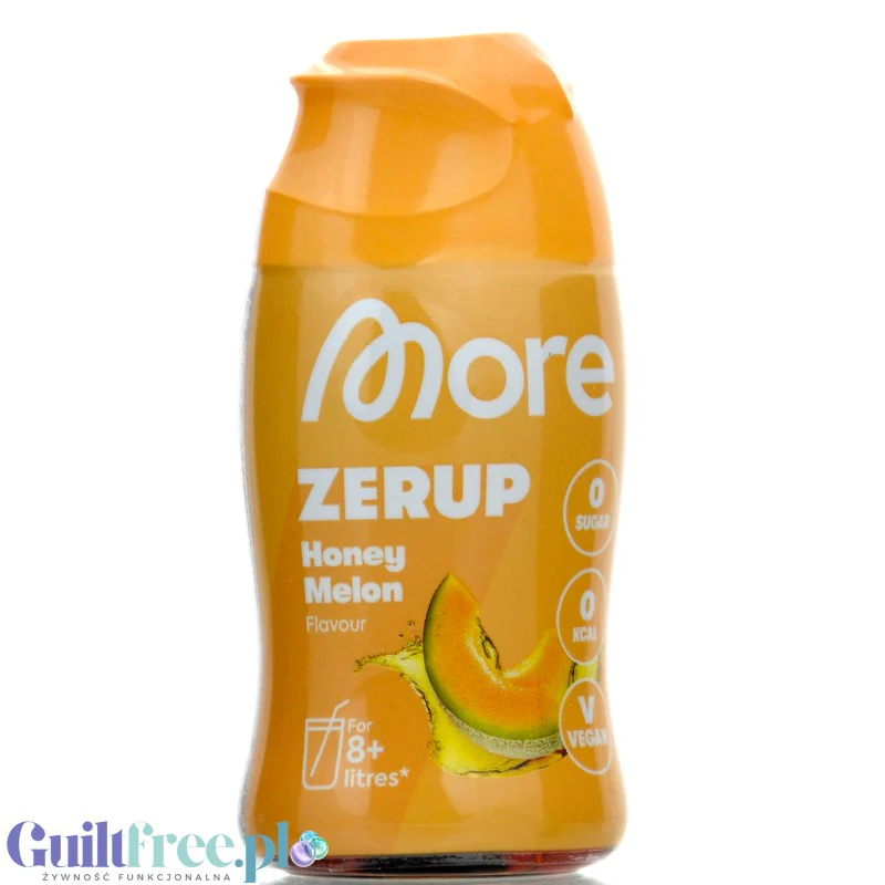 More Nutrition Zerup Honey Melon na 8L - skoncentrowany syrop do wody bez cukru i kalorii, Miodowy Melon