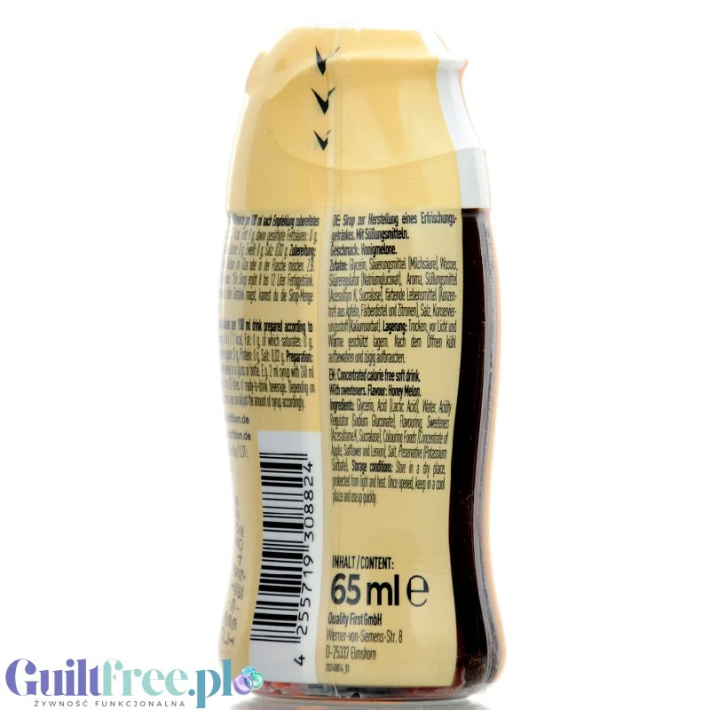 More Nutrition Zerup Honey Melon na 8L - skoncentrowany syrop do wody bez cukru i kalorii, Miodowy Melon - Image 3