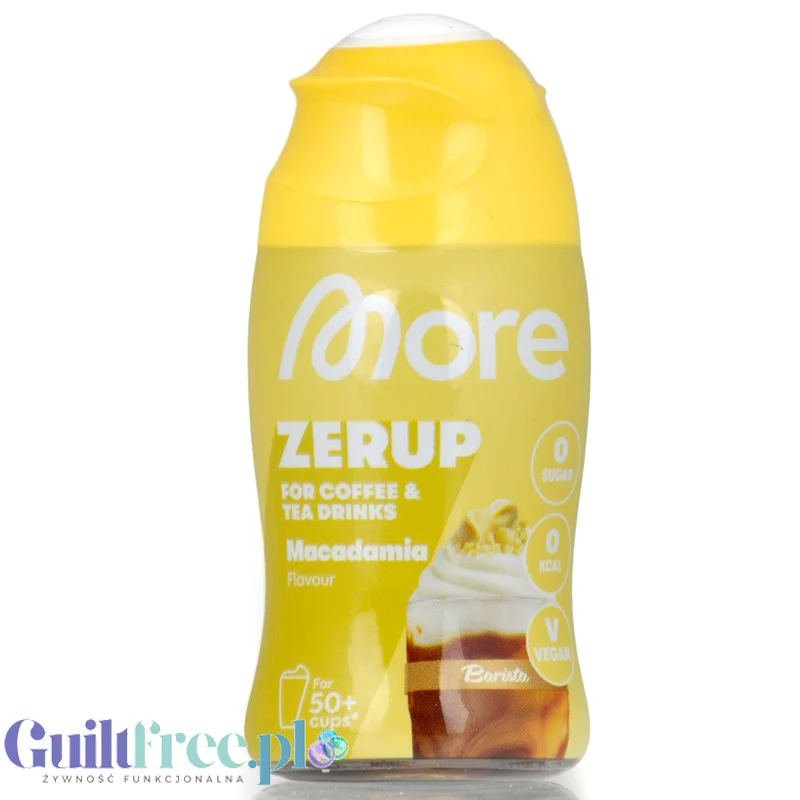 More Nutrition Zerup Macadamia - skoncentrowany syrop do kawy i herbaty bez cukru i kalorii