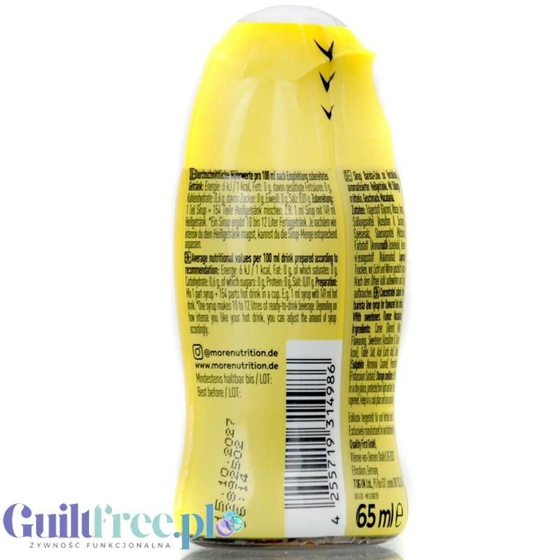 More Nutrition Zerup Macadamia - skoncentrowany syrop do kawy i herbaty bez cukru i kalorii - Image 4