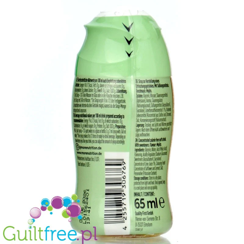 More Nutrition Zerup Mojito na 8L - skoncentrowany syrop do wody bez cukru i kalorii - Image 2