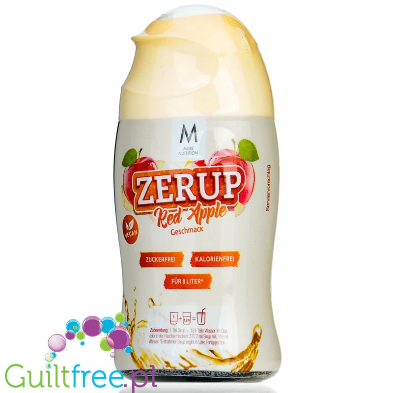 More Nutrition Zerup Red Apple - skoncentrowany syrop aromatyzujący do napojów bez cukru, Czerwone Jabłuszko - Image 2