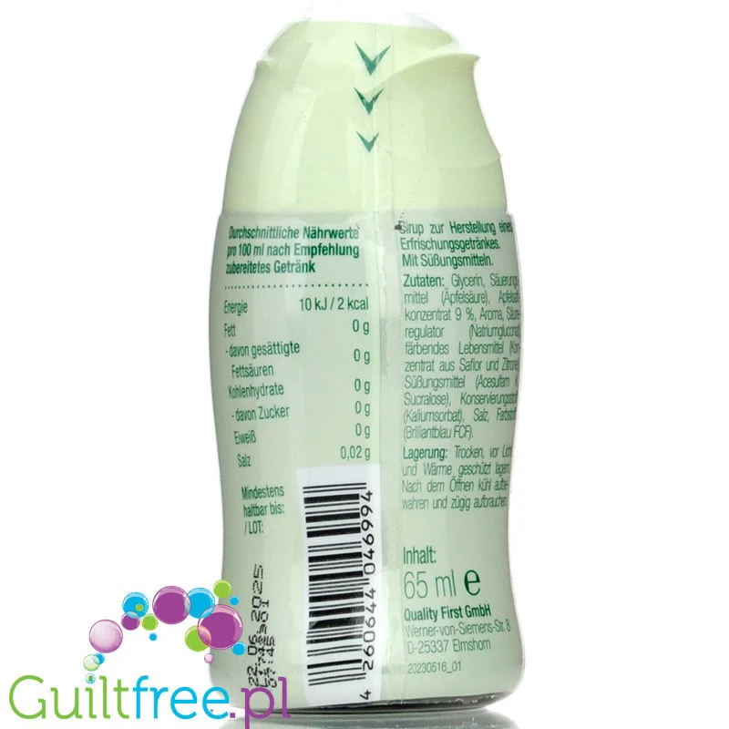 More Nutrition Zerup Waldmeister na 8L - skoncentrowany syrop do wody bez cukru i kalorii, Marzanka - Image 2