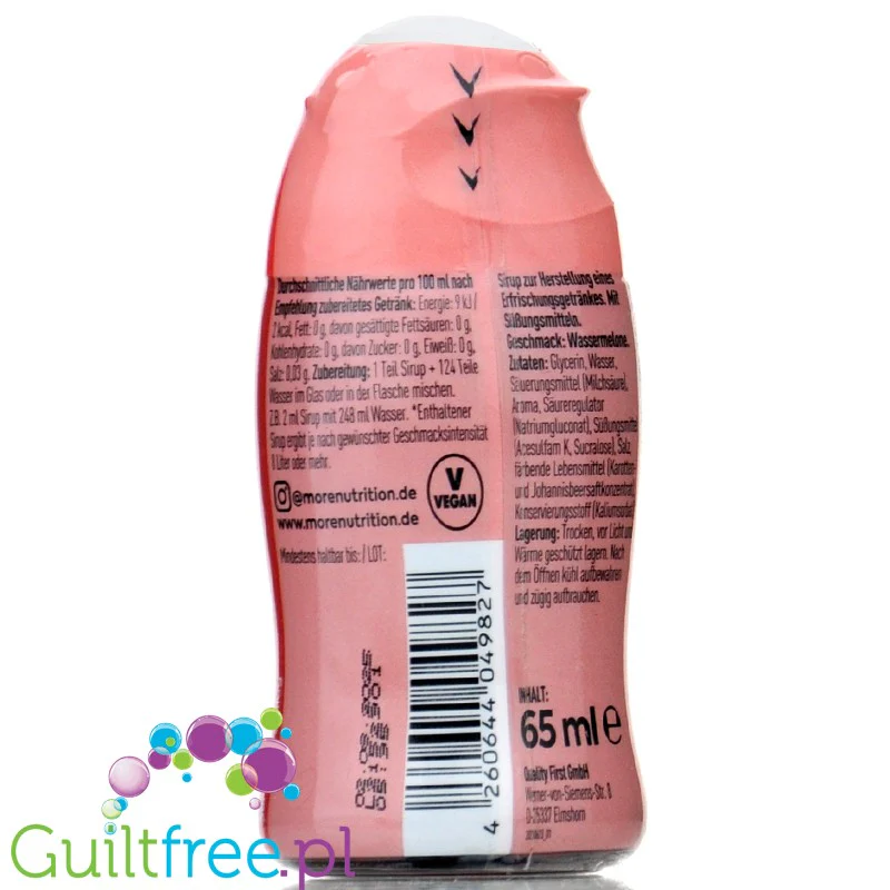 More Nutrition Zerup Watermelon na 8L - skoncentrowany syrop do wody bez cukru i kalorii, Arbuz - Image 2