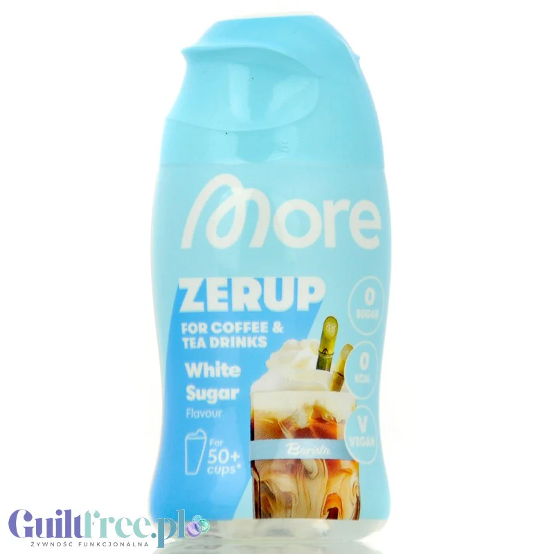 More Nutrition Zerup White Sugar - skoncentrowany syrop do kawy i herbaty bez cukru i kalorii