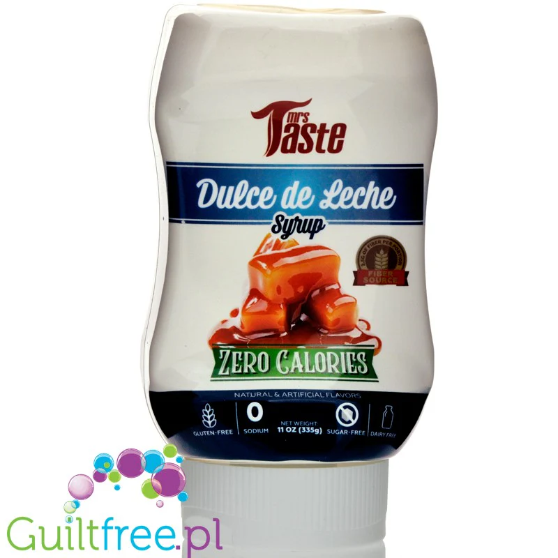 Mrs Taste Zero Calorie Syrup, Dulce de Leche - syrop 0kcal o smaku kajmakowym
