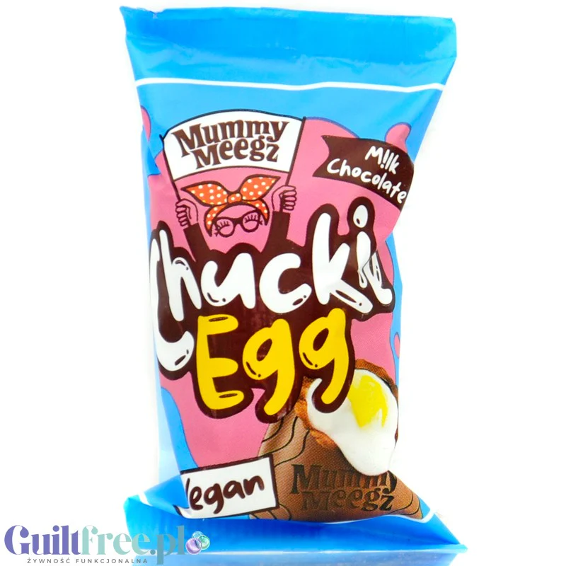 Mummy Meegz Chuckie Egg 3PAK - nadziewane kremem jajko wielkanocne z wegańskiej 'mlecznej czekolady' - Image 3