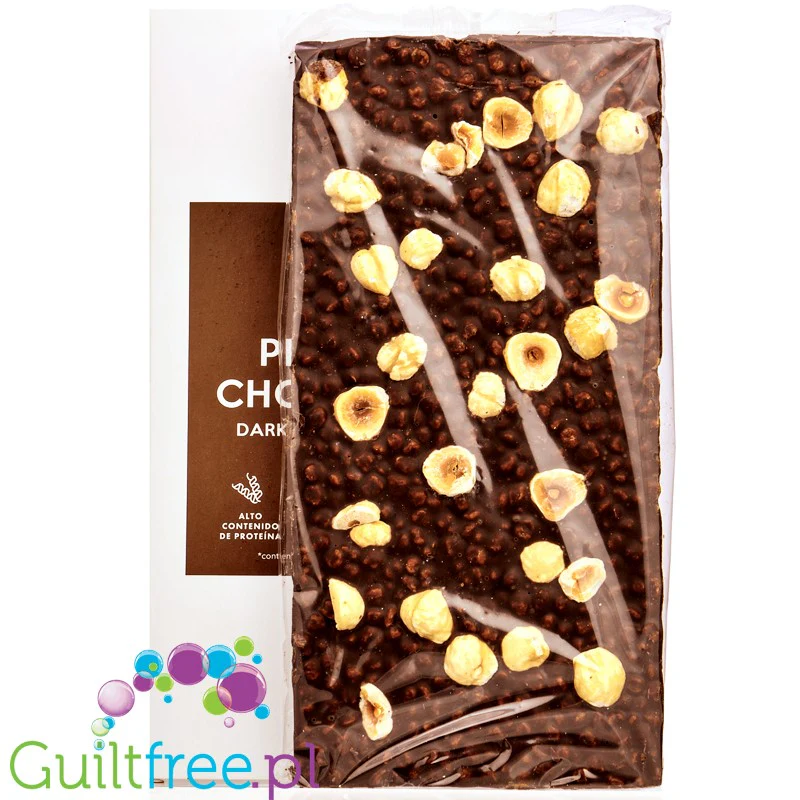Body Genius Protein Chocolate Dark & Hazelnuts - ciemna czekolada proteinowa z orzechami bez cukru i maltitolu