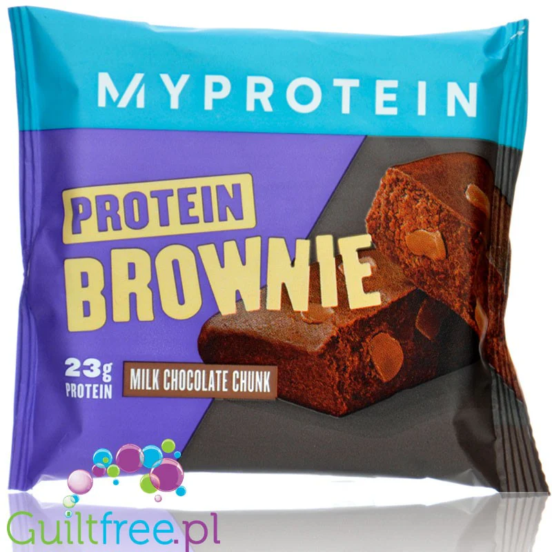 Myprotein Brownie Chocolate - brownie z kawałkami czekolady 23g białka, 75% mniej cukru