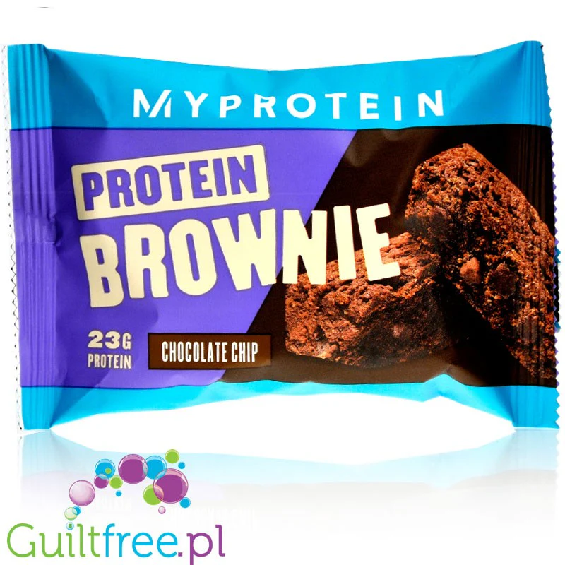 Myprotein Brownie Chocolate - brownie z kawałkami czekolady 23g białka, 75% mniej cukru - Image 2