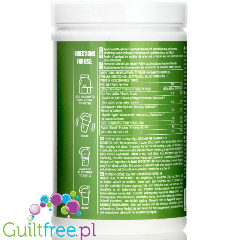 MyProtein Clear Whey Isolate Bitter Lemon - hydrolizat smakowy, odywka 20g biaka w 90kcal - Image 2