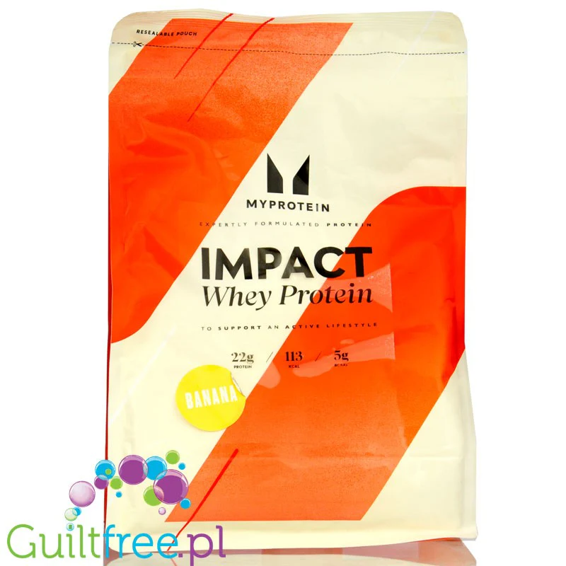 MyProtein Impact Whey Banana 1KG - bananowa odżywka białkowa z naturalnym aromatem - Image 3