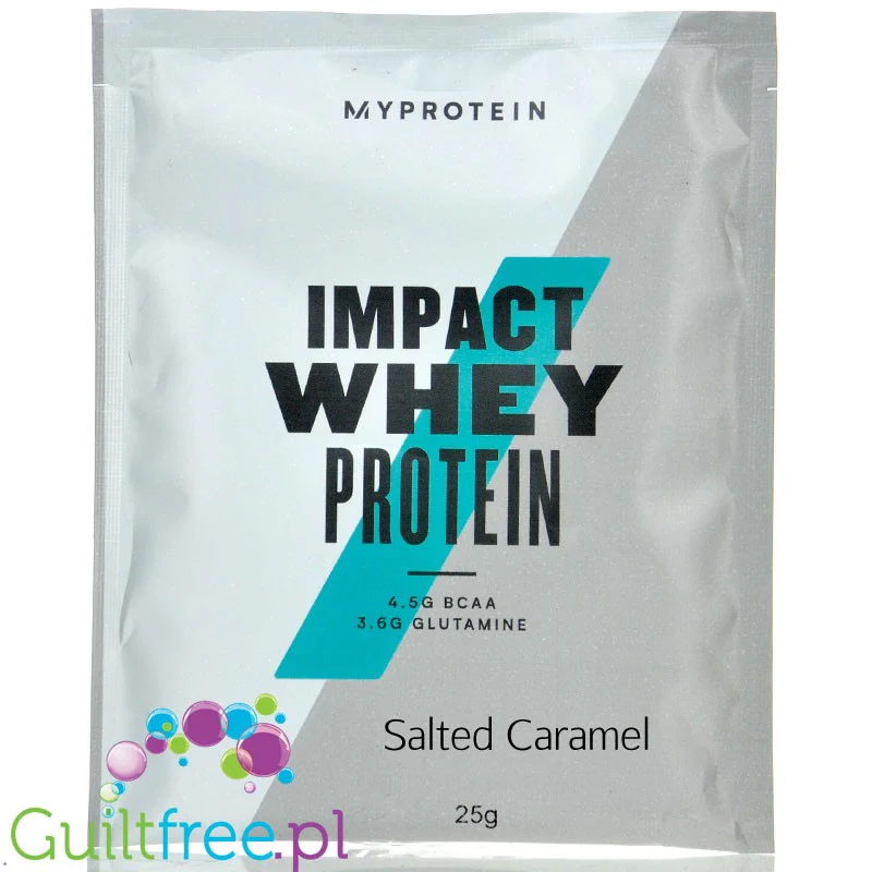 MyProtein Impact Whey Salted Caramel -  odżywka białkowa saszetka, Solony Karmel
