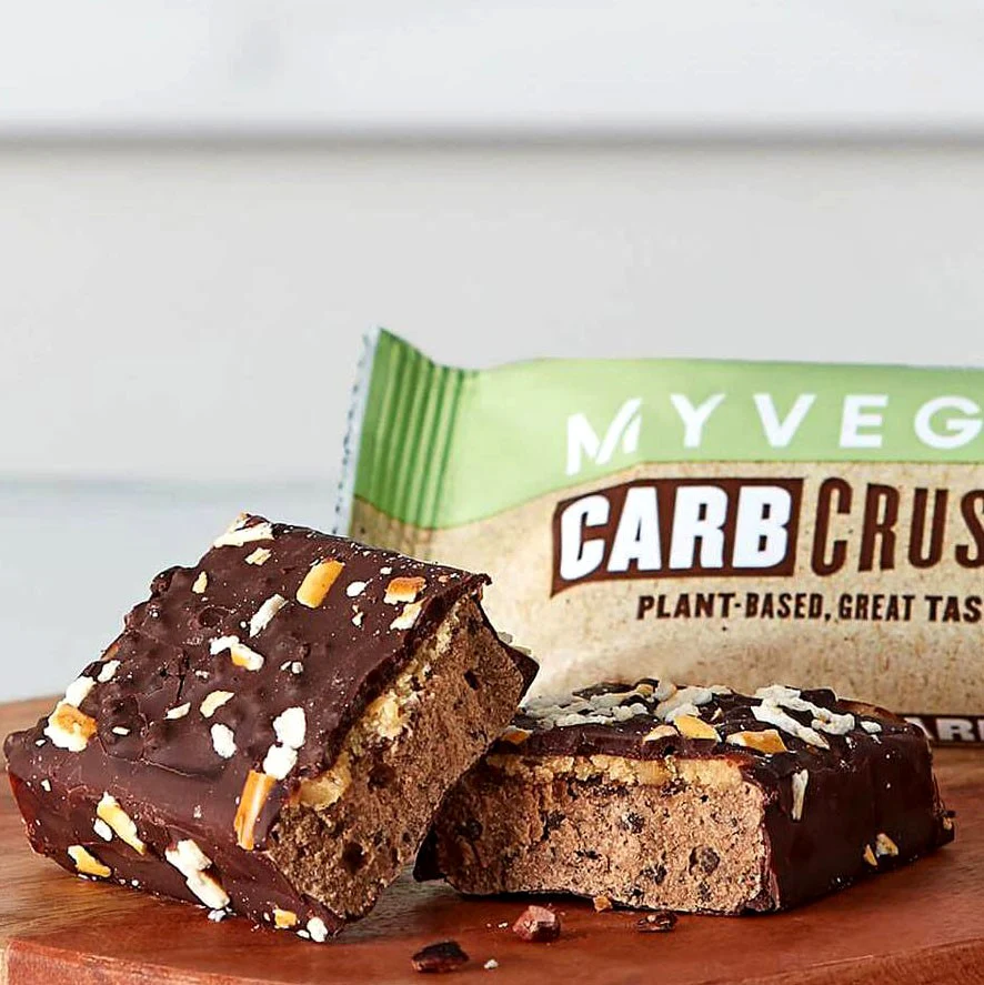 MyProtein Vegan Carb Crusher Choc Peanut - wegański baton proteinowy bez cukru, Czekolada & Masło Orzechowe - Image 2