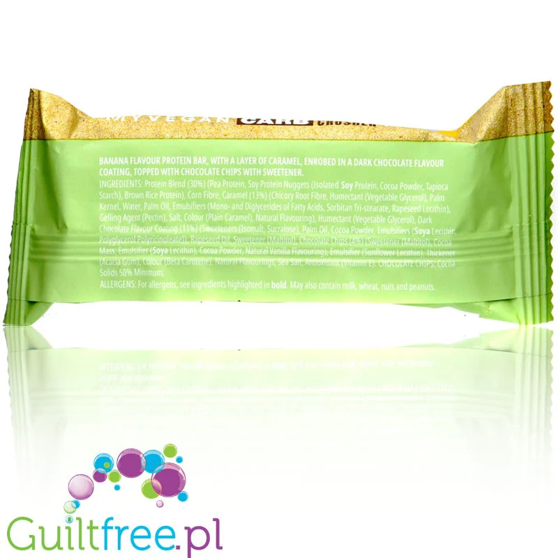 MyProtein Vegan Carb Crusher Choc Sea Salt - wegański baton proteinowy bez cukru - Image 3