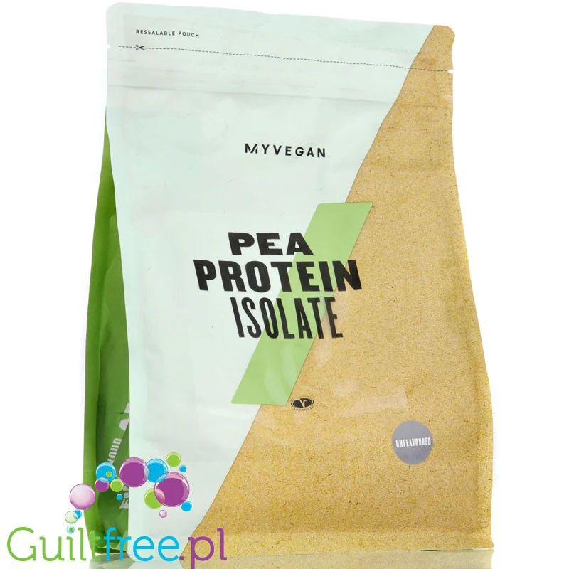 MyProtein Vegan Pea Protein Isolate Unflavored 1kg -  izolat białka grochu 100%, bez słodzików i aromatów