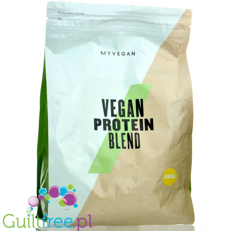 MyProtein Impact Vegan Protein Blend Banana 1kg - bananowa wegańska odżywka białkowa bez soi - Image 2