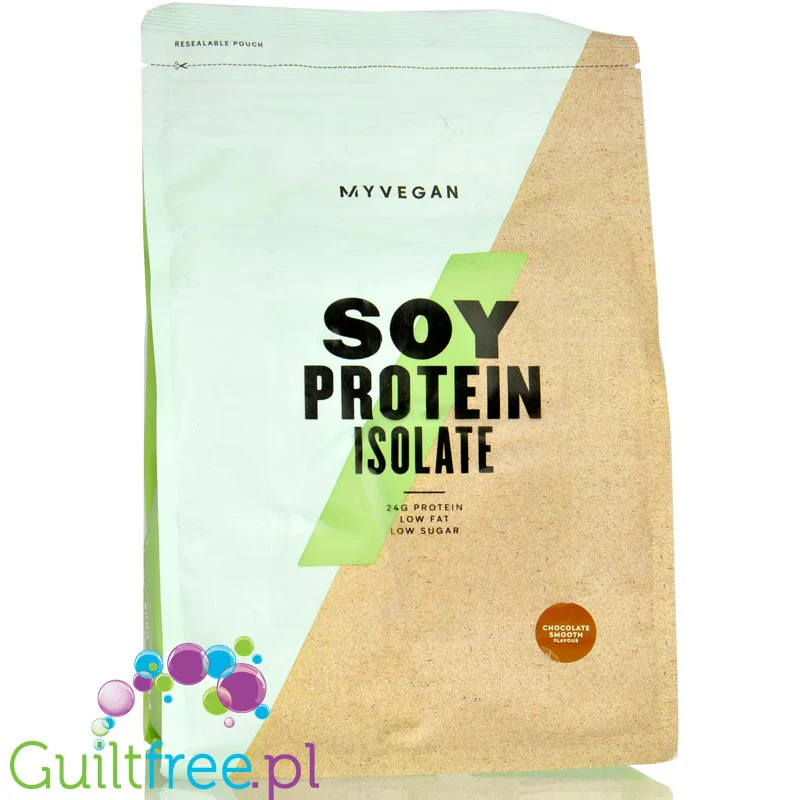 MyProtein Vegan Soy Protein Isolate Chocolate Smooth 1kg - wegańska odżywka białkowa, izolat białka sojowego