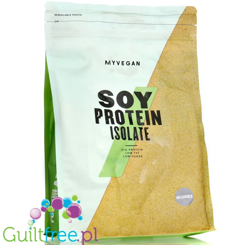 MyProtein Vegan Soy Protein Isolate Unflavored 1kg -  izolat białka sojowego 100%, bez słodzików i aromatów