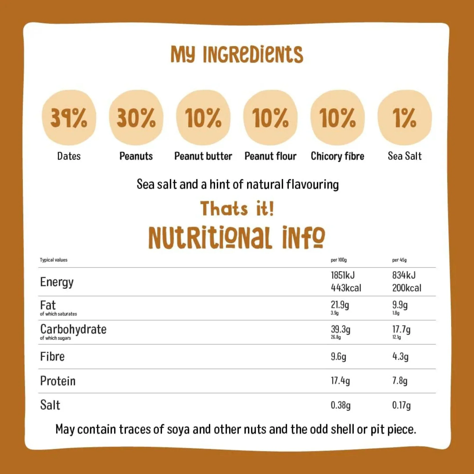 Nakd Protein Peanut Butter - wegański baton proteinowy bez dodatku cukru i słodzików - Image 5