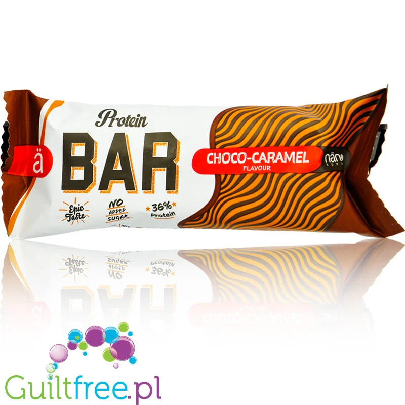 Nano Ä Chocolate & Caramel - pyszny baton proteinowy 20g białka, 210kcal - Image 2