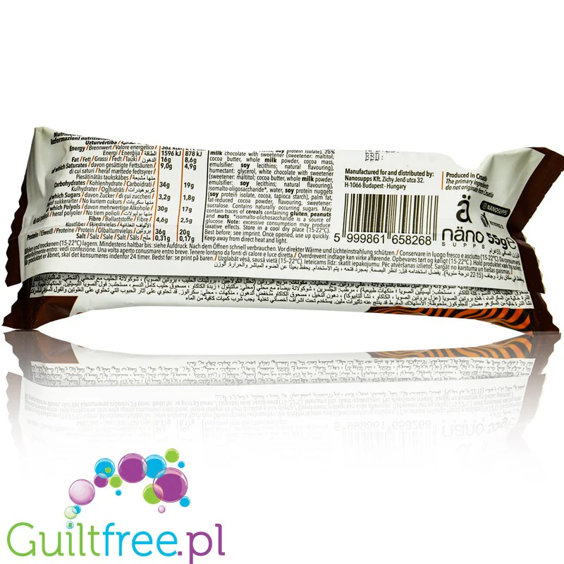 Nano Ä Chocolate & Caramel - pyszny baton proteinowy 20g białka, 210kcal - Image 3