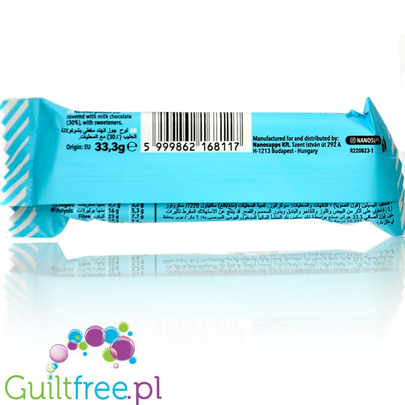 Nano Ä Protein Softy Bar Coconut Choco - baton białkowy bez cukru 130kcal, Kokos Czekolada - Image 2