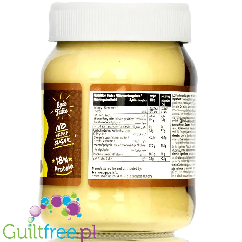 Nano Ä Spread Choco + White Choco - proteinowy krem DUOczekoladowy bez cukru z WPI - Image 2