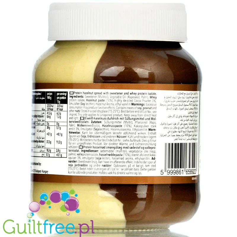 Nano Ä Spread Choco + White Choco - proteinowy krem DUOczekoladowy bez cukru z WPI - Image 3